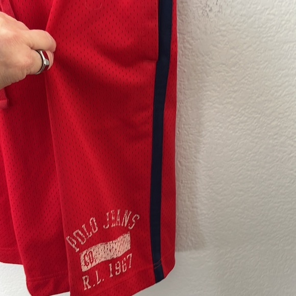 🇺🇸RALPH LAUREN B BALL SHORTS RED SZ L  W/ POCKETS GREAT CONDITION! - Picture 3 of 7